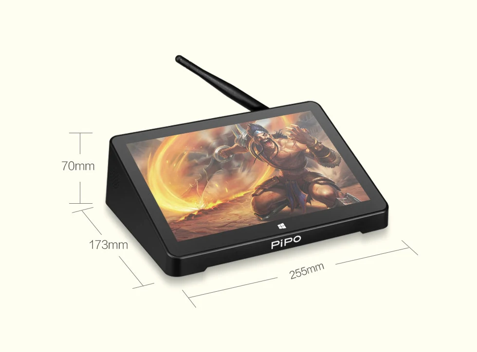 Pipo X10 Pro/X10R 10,8 дюймовый мини-ПК Win10/Android 7,0/планшетный ПК Linux 4G ram 64G rom Z8350/RK3399 tv Box BT RJ45 HDMI USB* 4