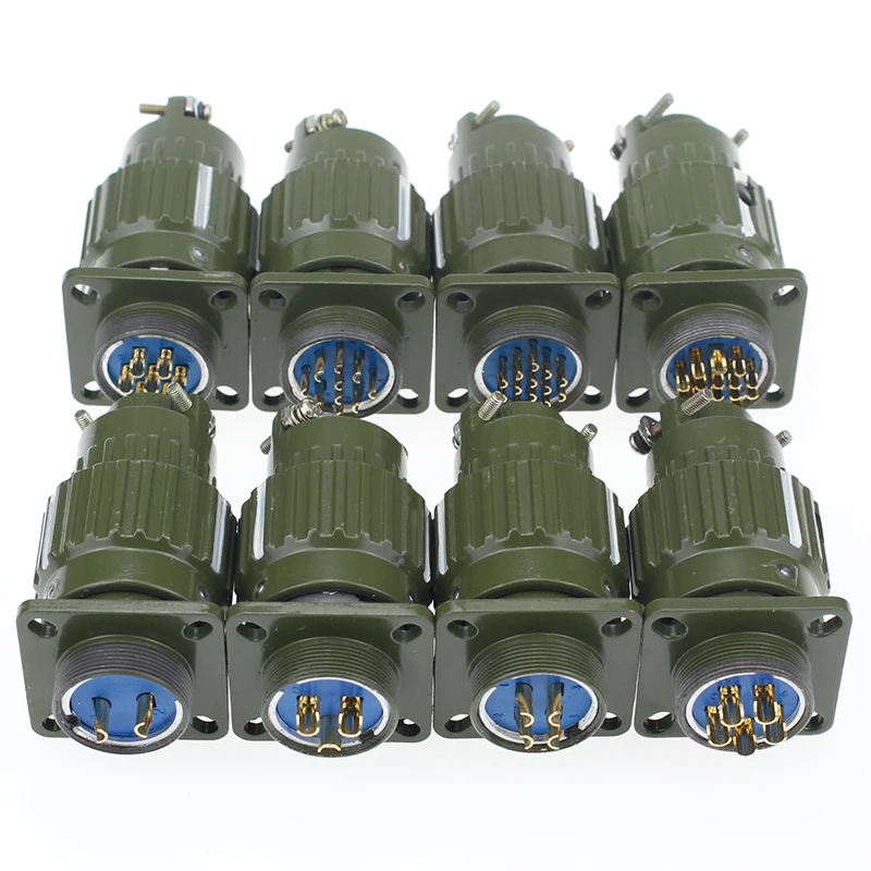 

1set 21mm Y2M YP21 2/3/4/5/7/10/14/16 Pin aviation plug aviation socket cable joint Stepper Motor Aviation Connector Plug socket