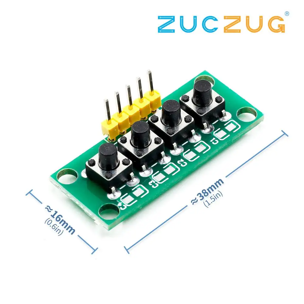 DIY Kit 1x4 4 независимый кнопочный модуль клавиатуры микроконтроллер для Arduino