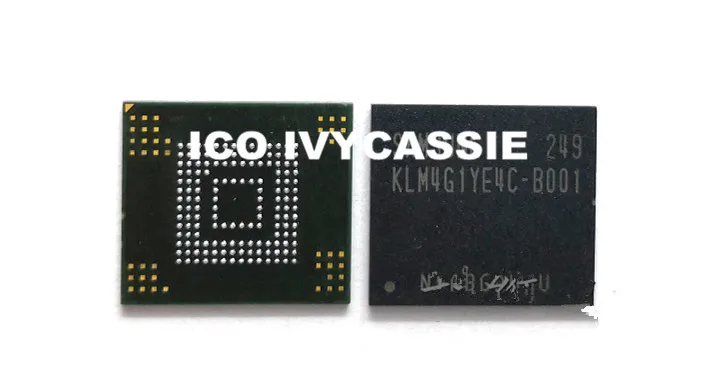 KLM4G1YE4C B001 eMMC 4 Гб BGA153 ИС флэш памяти NAND чип используется 100%