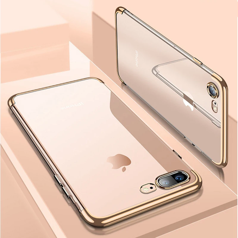Мягкий чехол с покрытием для iphone X XS MAX XR 10 5 6 6S 7 8 Plus SE прозрачная защитная задняя