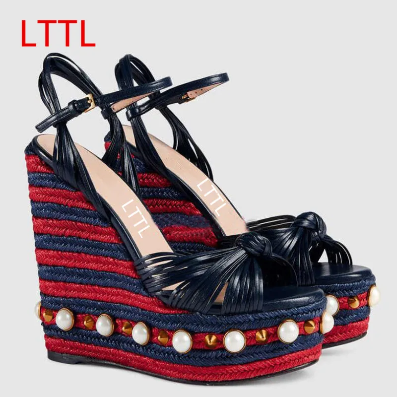 LTTL/Новинка летние высококачественные Босоножки на платформе с ремешком