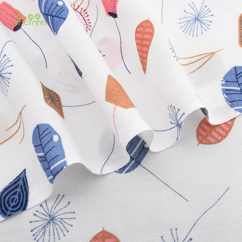 Chainho летняя одежда ткань/цветочный принт/искусственный шелк/юбка/платье/материал