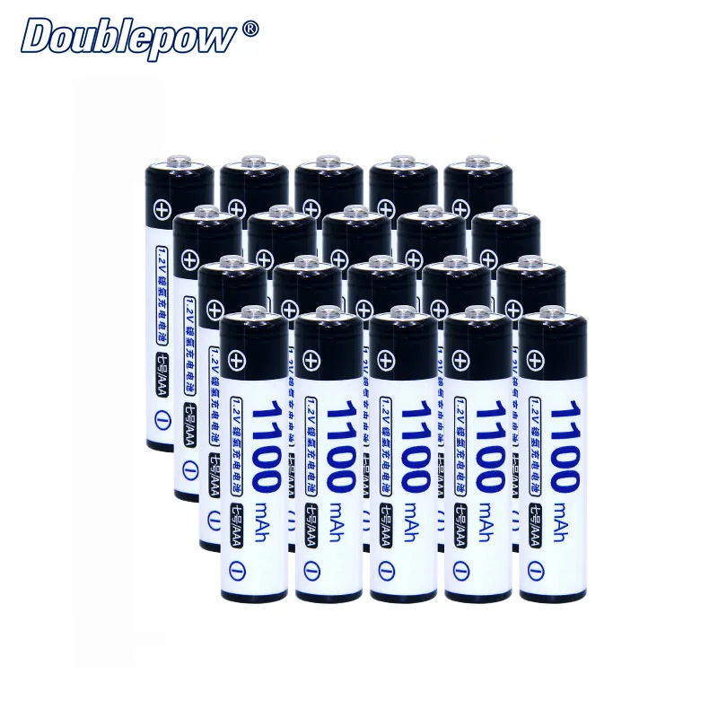 Аккумуляторная батарея Doublepow DP AAA1100mAh 1 2 V ni mh 20 шт./лот фактическая высокая емкость