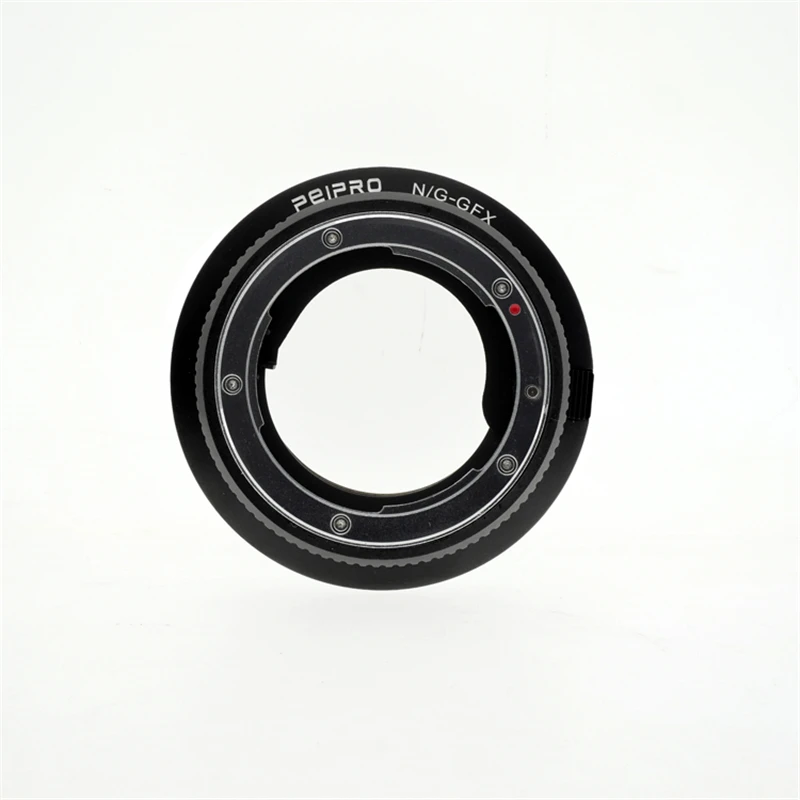 PEIPRO NG-GFX Camera Lens Adapter W/Mount Adjustable Aperture Ring for Nikon G&ampD to Fuji GFX-50R GFX50R GFX50S GFX 50S 50R |