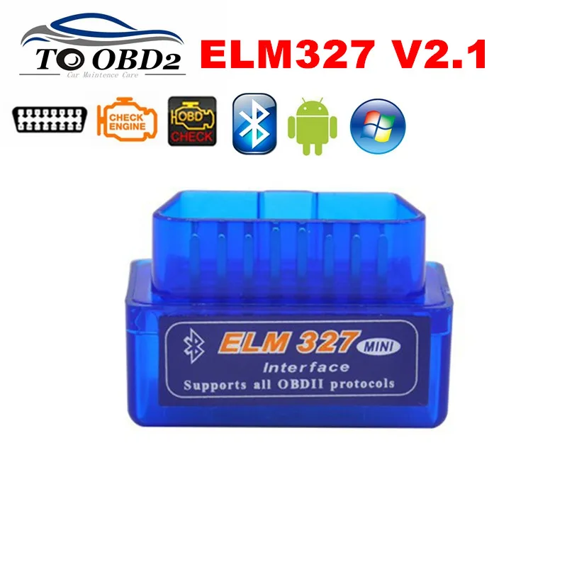 Super Mini ELM327 Bluetooth V2.1 OBD2 автомобильный диагностический инструмент ELM 327 для Android/Symbian