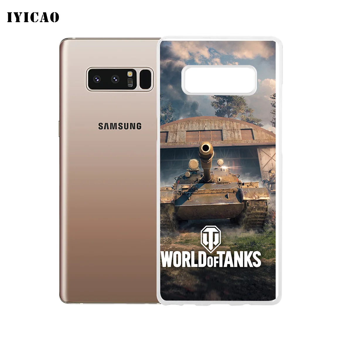 Мягкий силиконовый чехол для телефона IYICAO World of Tanks Samsung A5 A6 Plus A7 A8 A9 J3 J5 J7 Note 8 9