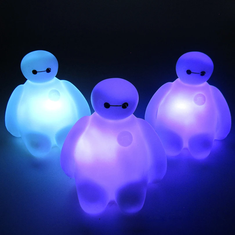 Креативный 7 цветов меняющий Большой Герой 6 BayMax светодиодный ночник украшение