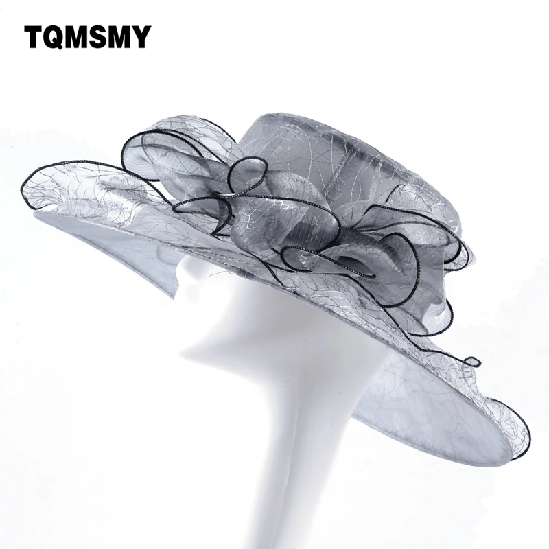 Женская панама с бантом TQMSMY элегантная пляжная шляпка широкими берцами и