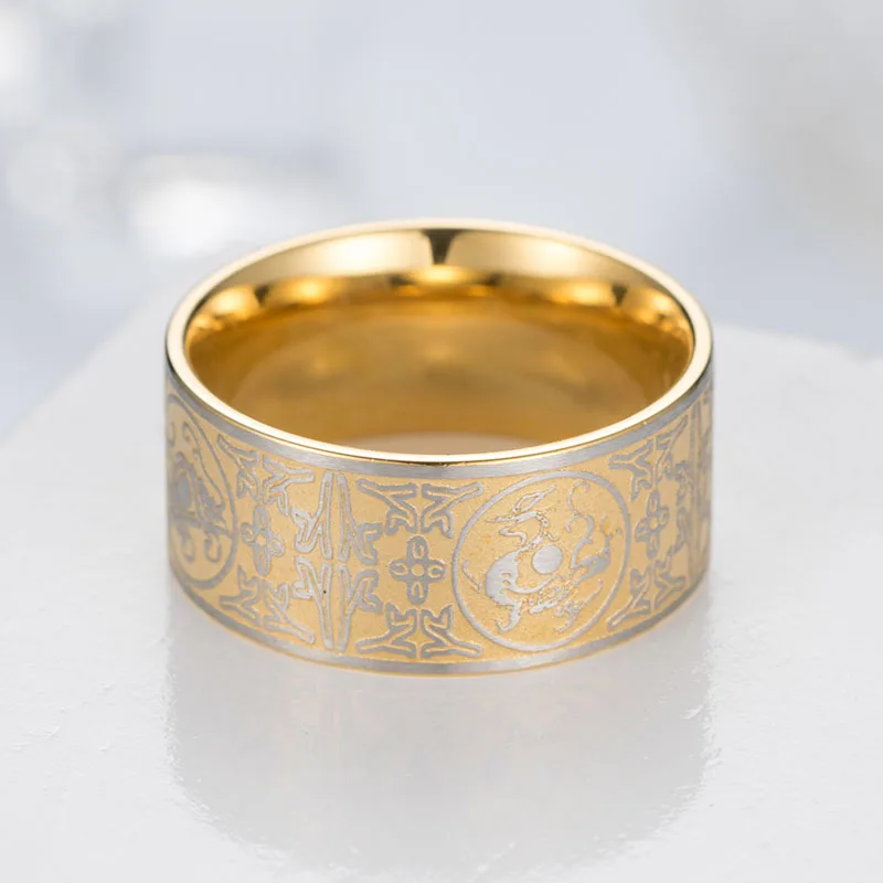 Мужское кольцо зверь в стиле панк Винтажное из титановой стали панк|Кольца| |