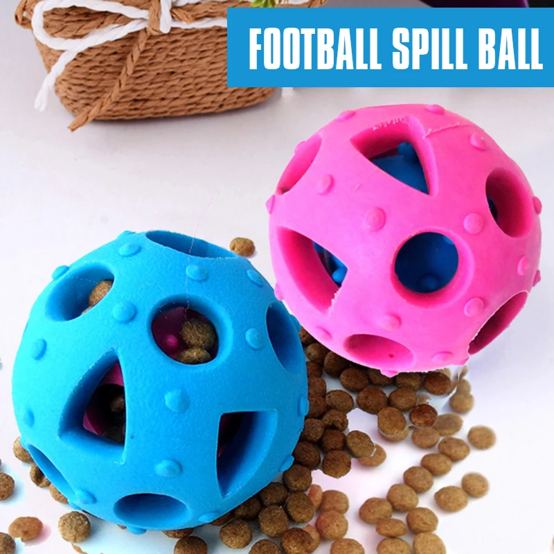 Прочное основание Ball Кинологический звонкое игрушки для животных Еда мяч жевать