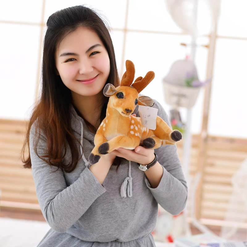 Плюшевое животное олень 90 см игрушка Детская кукла обучающая детский подарок на