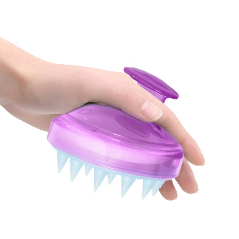 Силиконовая щетка для шампуня волос массаж головы мягкая силиконовая кисть