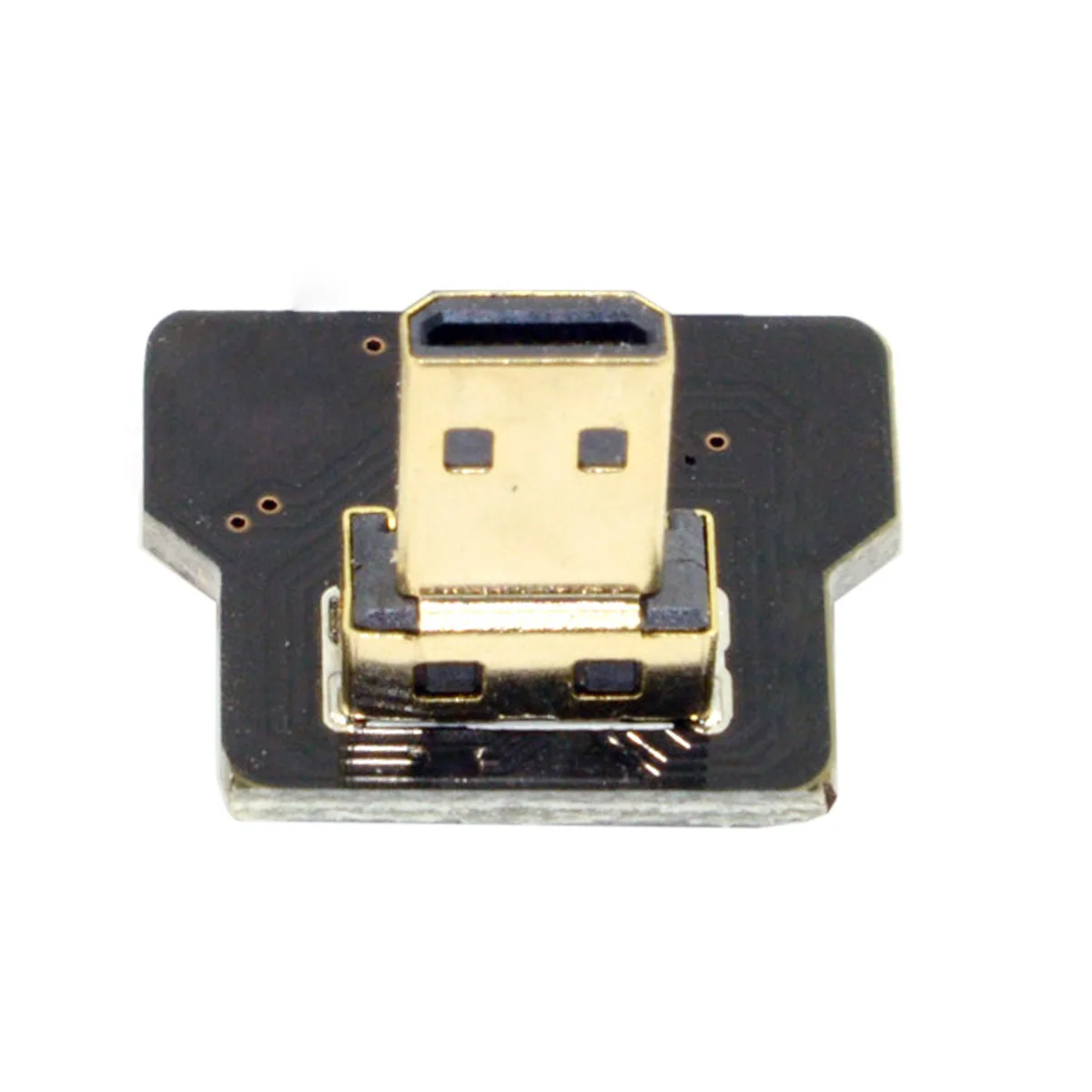 CY CYFPV Micro HDMI-совместимый тип D Папа 90 градусов вниз угловой разъем для FPV HDTV