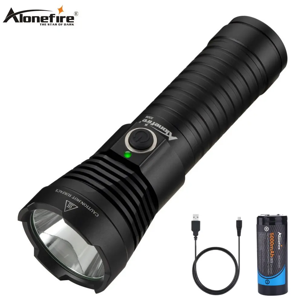 Alonefire X006 тактический фонарь XML T6 Ультра яркий Мощный светодиодный фонарь перезаряжаемый фонарь для кемпинга и походов