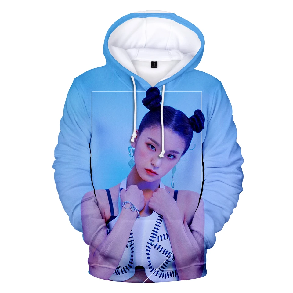 Мода K-pop Idol Singer's Team 3D ITZY фанатская Толстовка Верхняя одежда свитер для