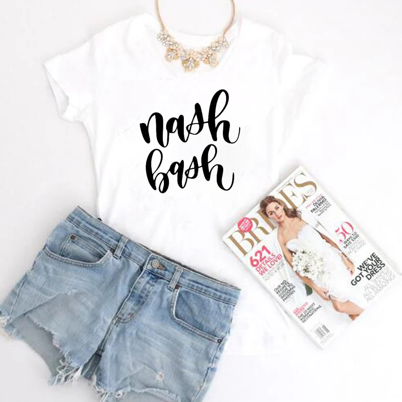 Рубашки для невесты Нэшвилл рубашки девичника футболки команды подружки Nash Bash