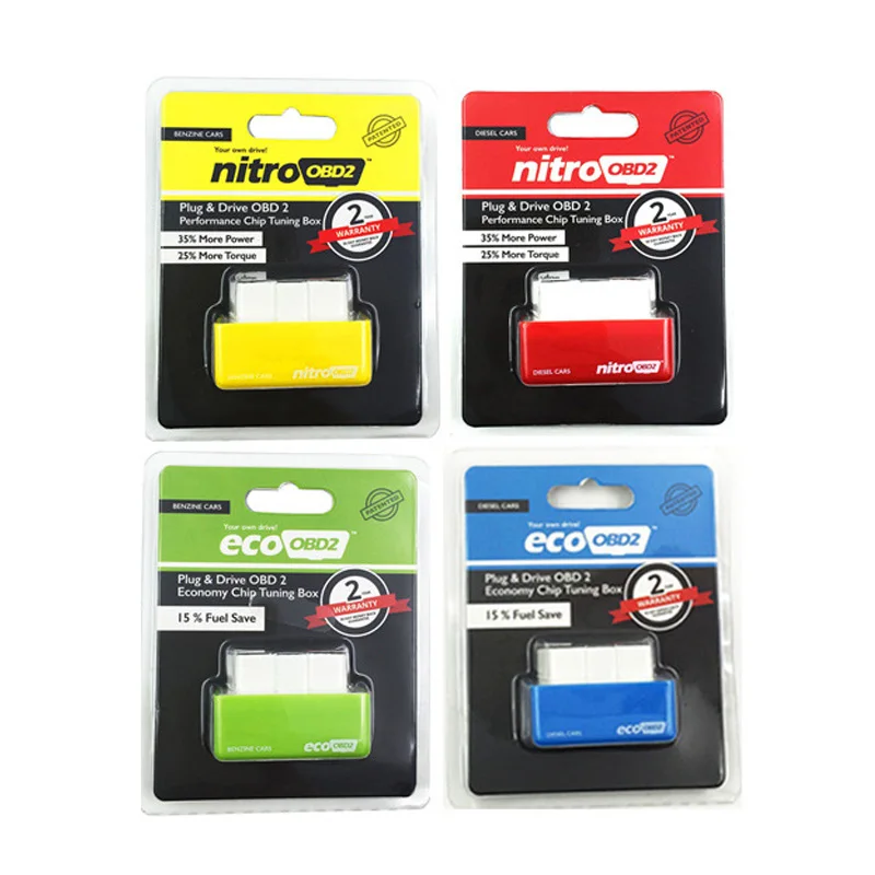 Реальная двухслойная плата Nitro OBD2 полный чип тюнинг коробка NitroOBD для бензина
