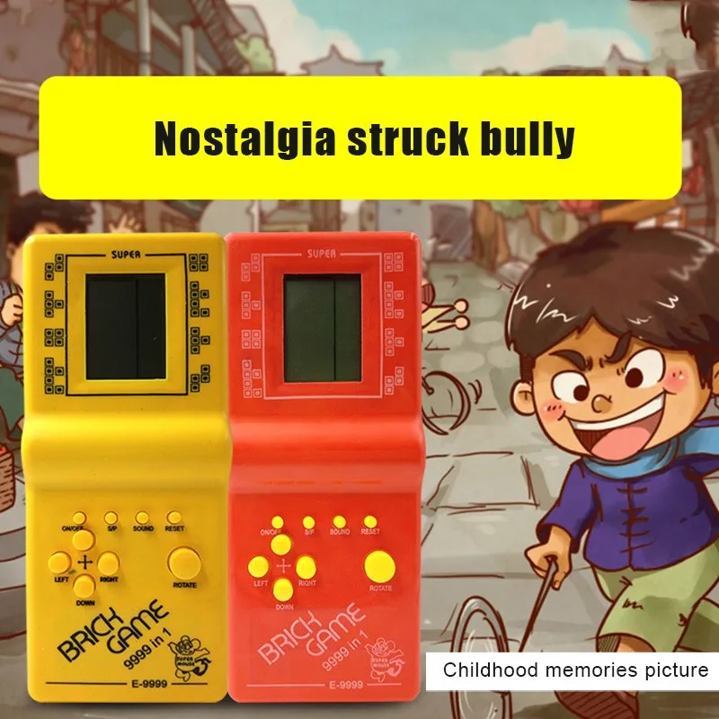 Классическая Электронная портативная игровая консоль тетрис с ЖК дисплеем 3 шт.