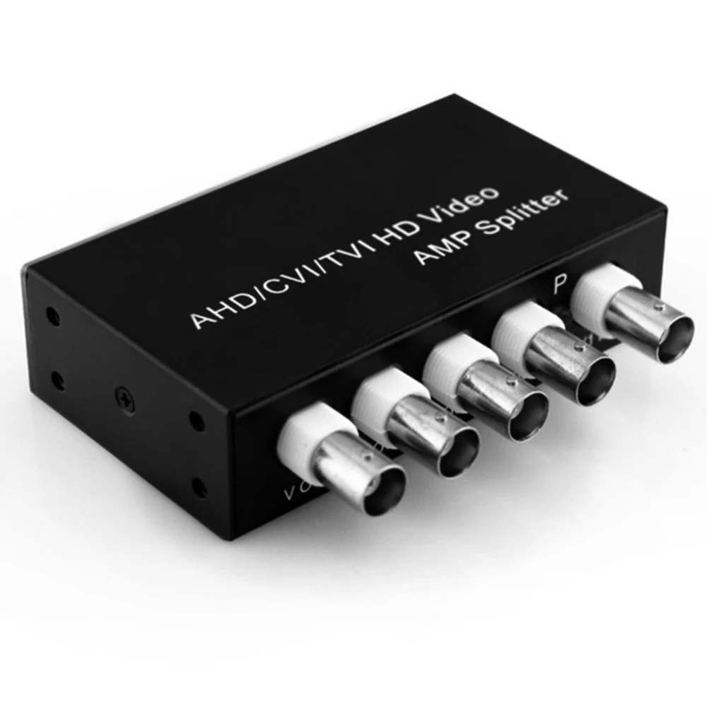 

BNC video splitter 1X4 AHD TVI CVI Video Splitter Distributor Amplifier with 12V power adapter