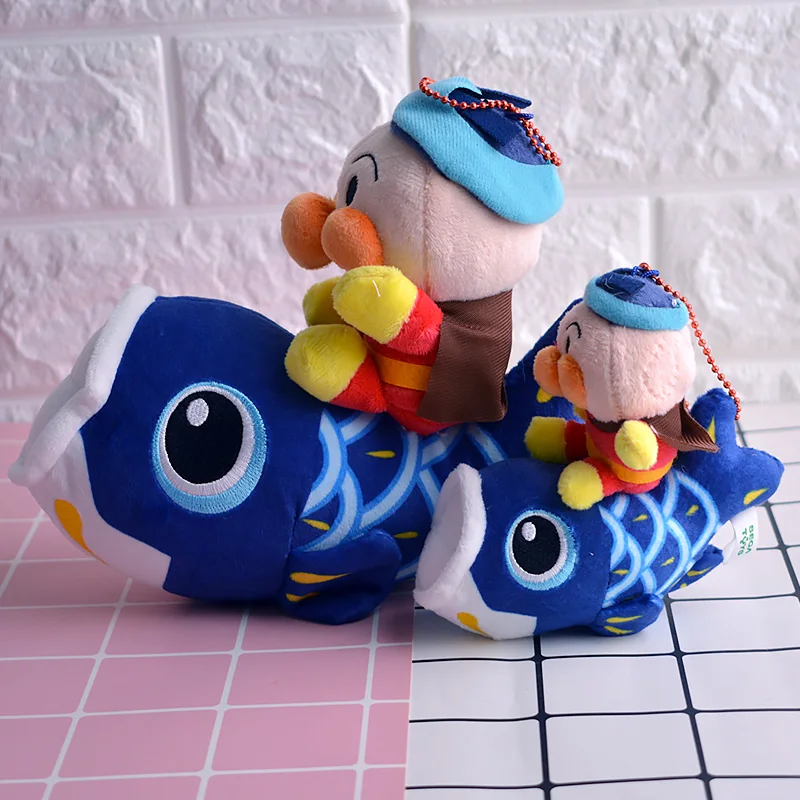 IVYYE 1 шт. Anpanman Baikinman рыба Мультяшные плюшевые куклы брелок пушистый кукольный