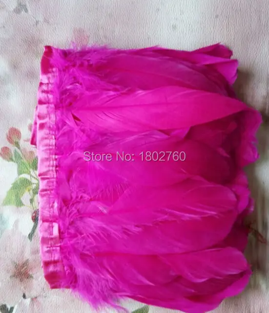 Лидер продаж отделка из гусиных перьев 2 ярда/партия окрашенное Настоящее