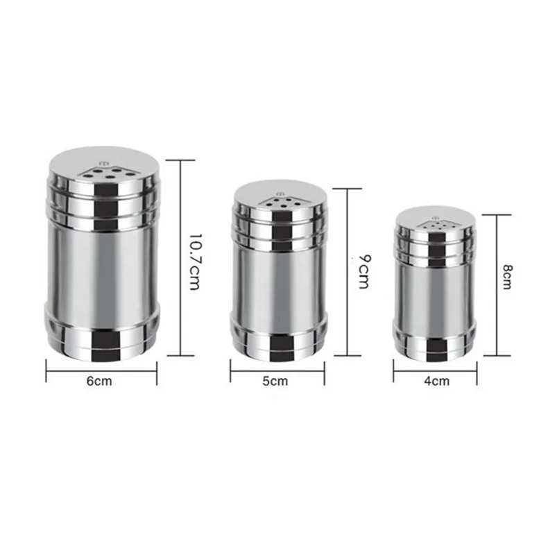 Нержавеющая сталь приправ соль сахар специи перец шейкер приправа может с