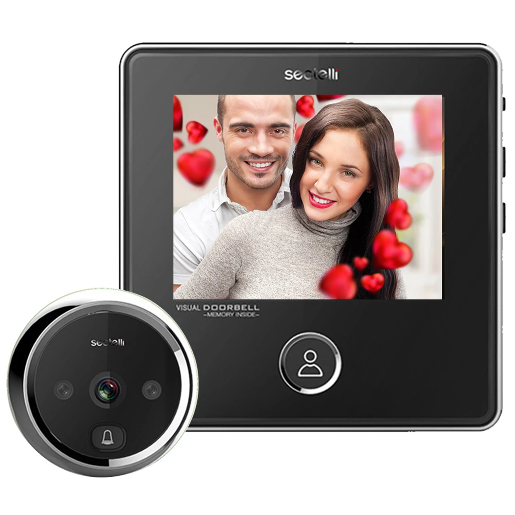 LCD Color Digital Door Chimes Home Security Multifunction Visual Wireless Doorbell Electronic | Обустройство дома