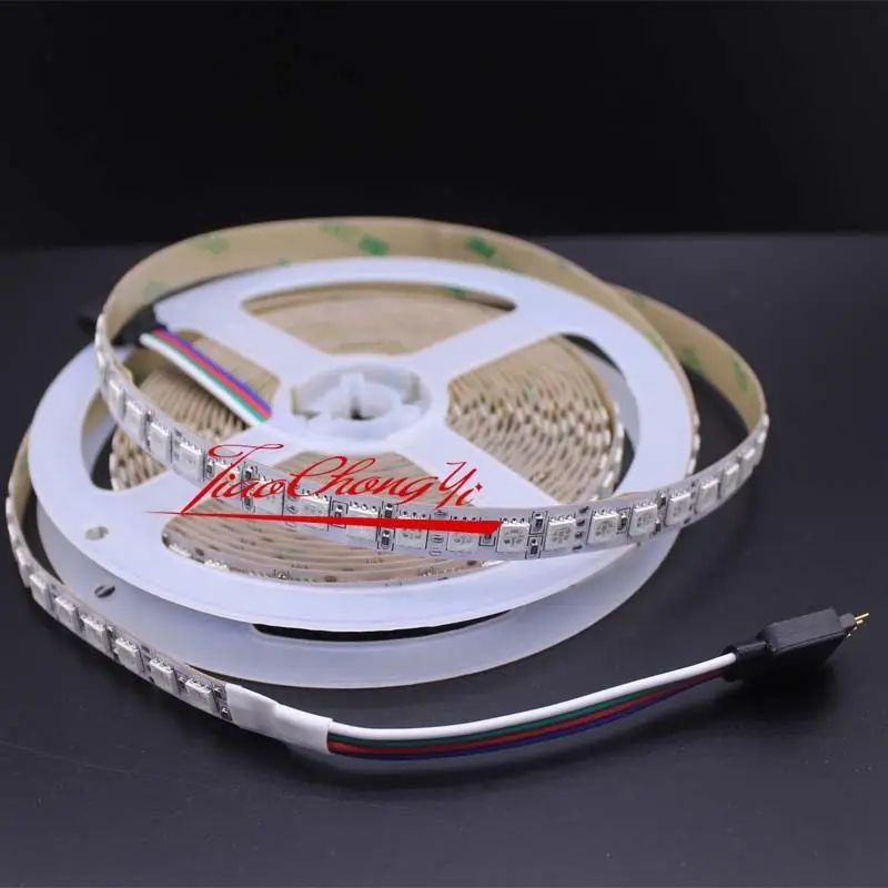 DC12V 5 м 5050 RGB светодиодные 600LED полосы света Гибкие-Водонепроницаемый IP20 | Лампы и