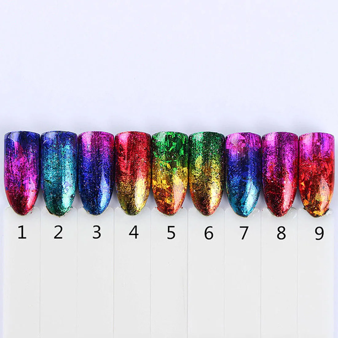 Градиентная Звездная Фольга для ногтей 1 шт. 2 5*100 см постепенное изменение радуги