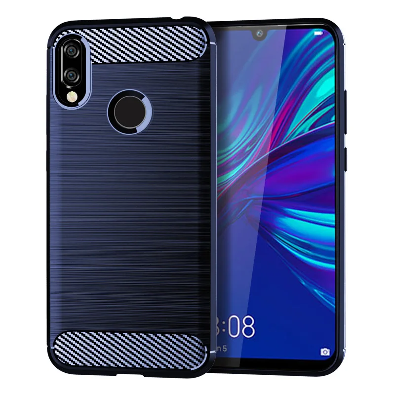 

Тонкий защитный чехол из углеродного волокна для HUAWEI Y6, 2019, Y7 Prime, Honor 8A, NOVA, 4E, 100 шт., опт