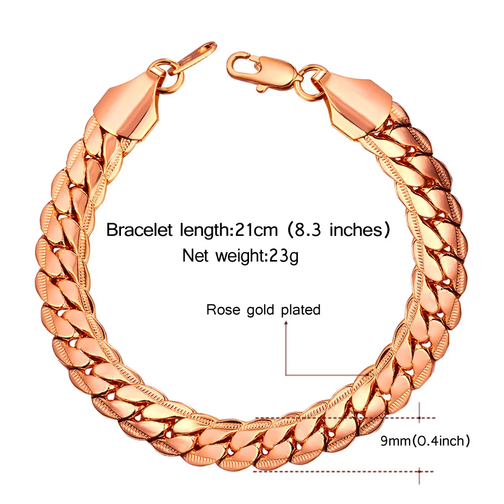 Мужской Байкерский браслет ювелирные изделия черная цепочка для рук подарок