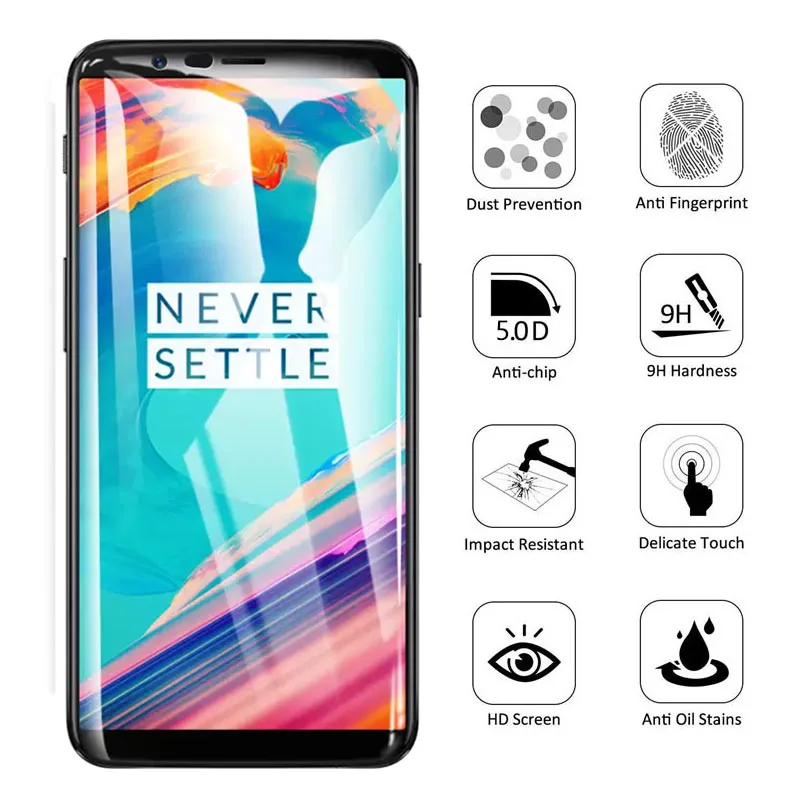 5d для Oneplus 5t защитный чехол из закаленного стекла для экрана One Plus 5 T T5 Oneplus5 Oneplus5t Plus5 Plus5t защитный 9h