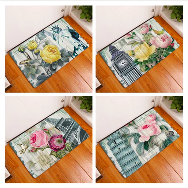 Париж Тауэр Лондон Биг Бен коврик для ванной кухня ковер декоративные