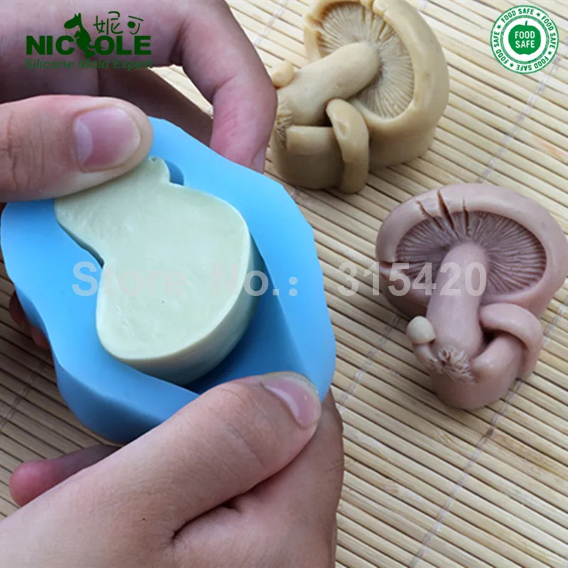Силиконовые формы для мыла Nicole новые 3D овощей и грибов ручной работы силиконовые