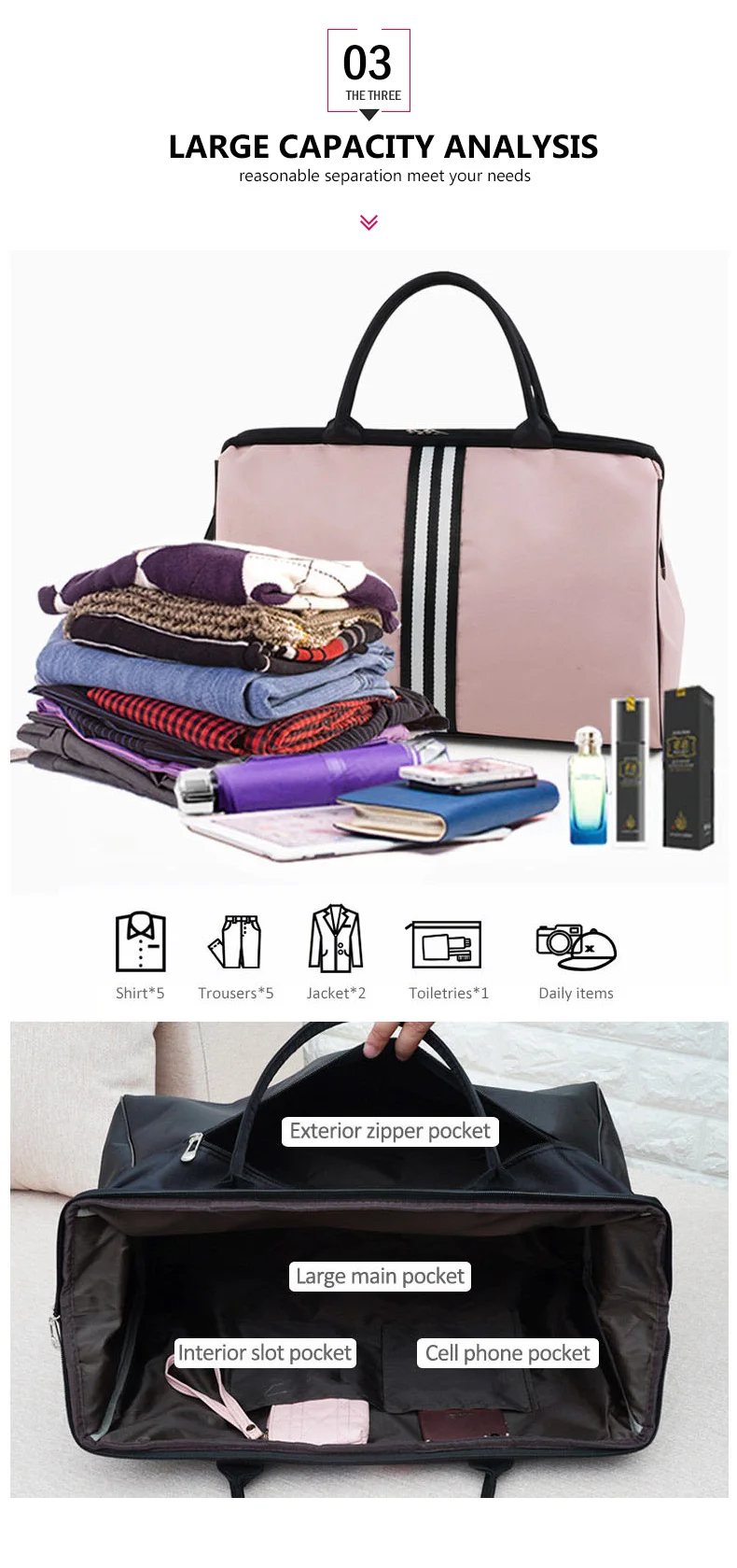 Bolsa, полосатая дорожная сумка для спортзала, фитнеса, сумки для багажа, для путешествий, спортивная сумка для женщин и мужчин, для спорта на открытом воздухе Tas XA46A