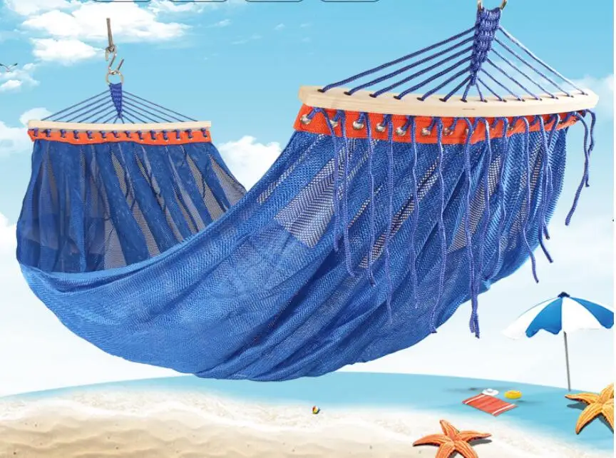 Наружный гамак анти опрокидывающийся двойной сетчатый дышащий Одноместный