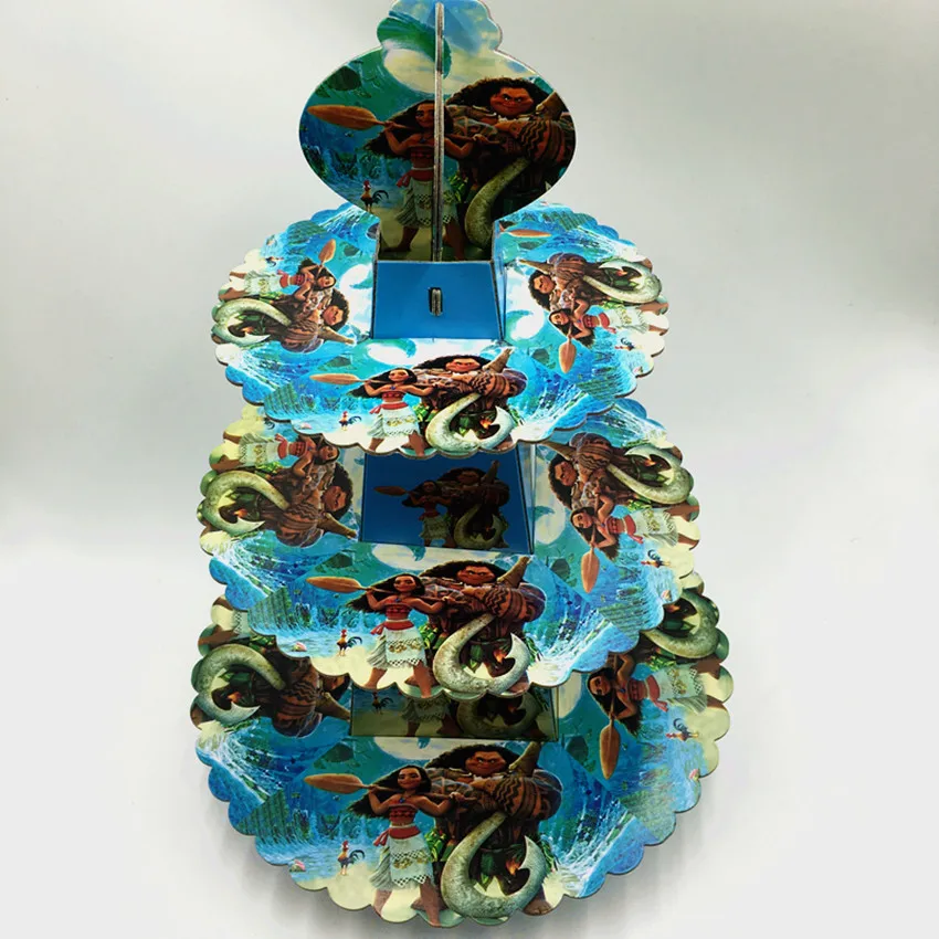 1 компл./лот с героями мультфильма Моана Подставка для свадебного торта Три oдeжды