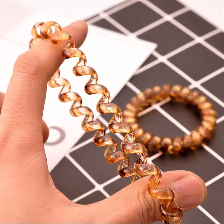 Женские резинки для волос прозрачные коричневые телефона аксессуары волос| |