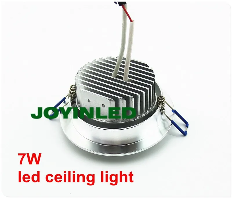 7 Вт Серебряный Круглый встраиваемый потолочный светодиодный светильник для