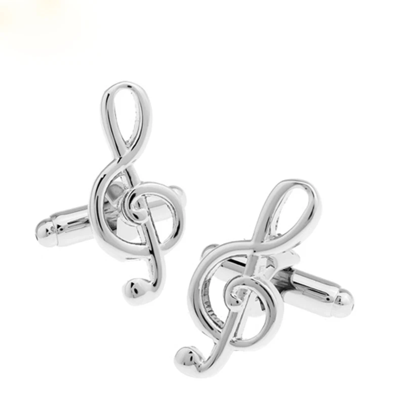 

Классические мужские Свадебная вечеринка рубашка Запонки музыкальная нота Серебряные ювелирные изделия Сплав Запонки мужские Винтаж Свад...