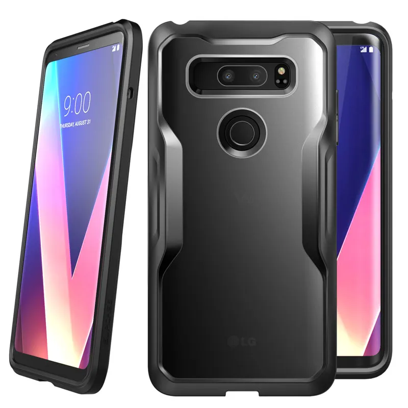 Для LG V30 чехол SUPCASE UB Премиум гибридный защитный прозрачный Мороз ТПУ бампер + PC