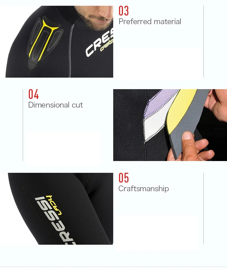 Cressi CASTORO ALL-IN-ONE MAN 5 мм задняя молния
