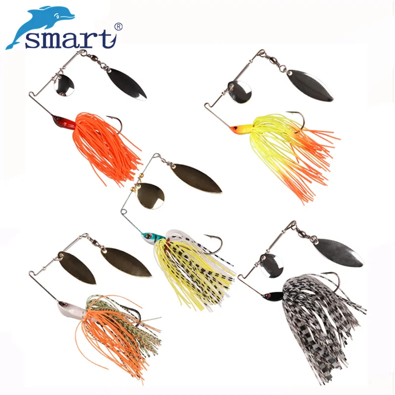 Smart 5 шт Рыбалка Spinner приманки бас приманка Bait снасти Crank молния Vissen Harde Spinner локкен Spinner приманка Щука Bass приманка