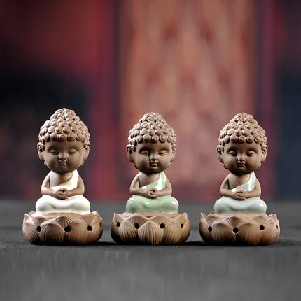 WIZAMONY горячая распродажа Новое поступление Longquan Celadon Будда благовония горелка из
