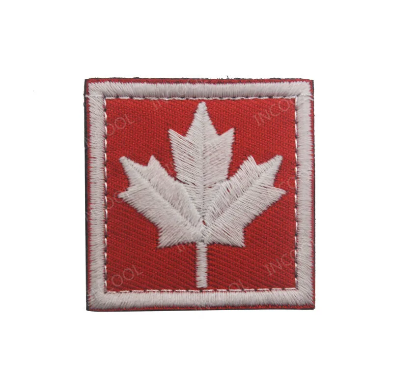 3 Embroidery Вышивка-патч с флагом Канады Канадский кленовый лист военный боевой патчи тактические национальные эмблемы аппликации вышитые значки - Цвет: 3 Embroidery
