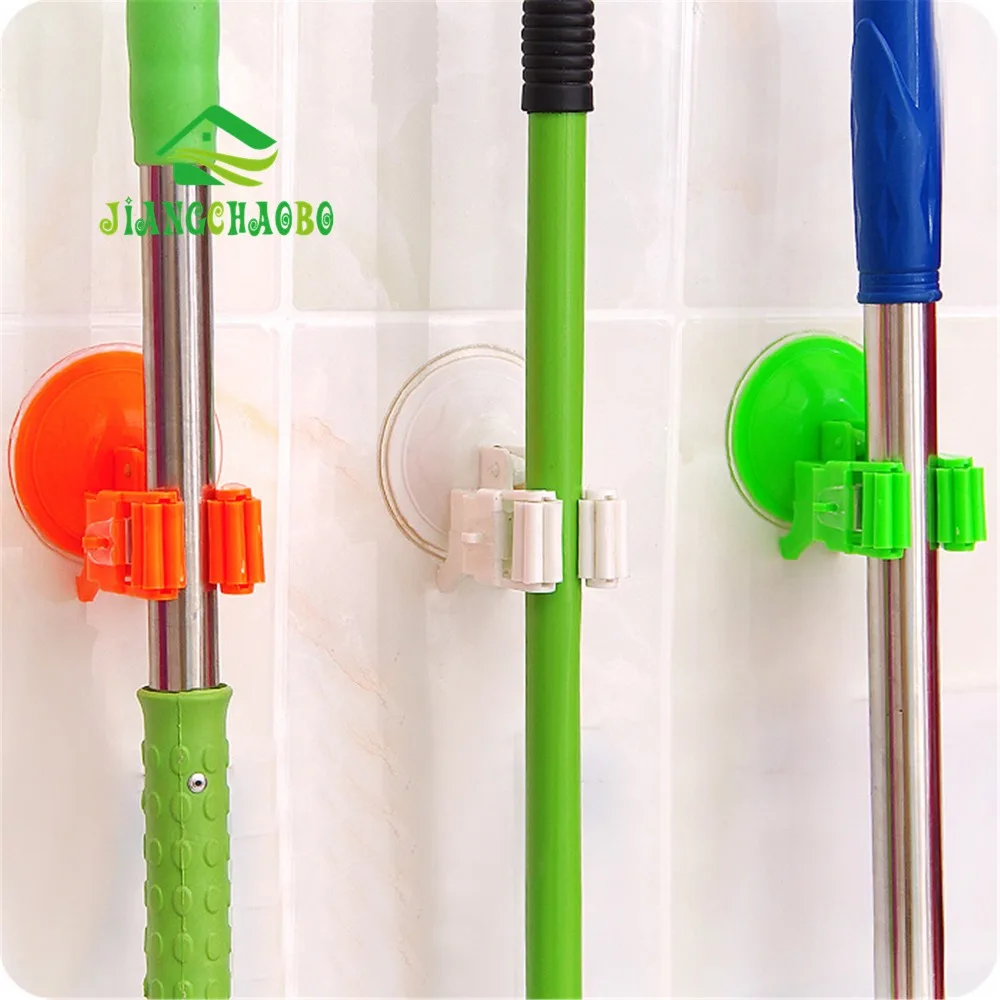 Пластиковые настенные кухонные Подставка для хранения держатель швабры зажим