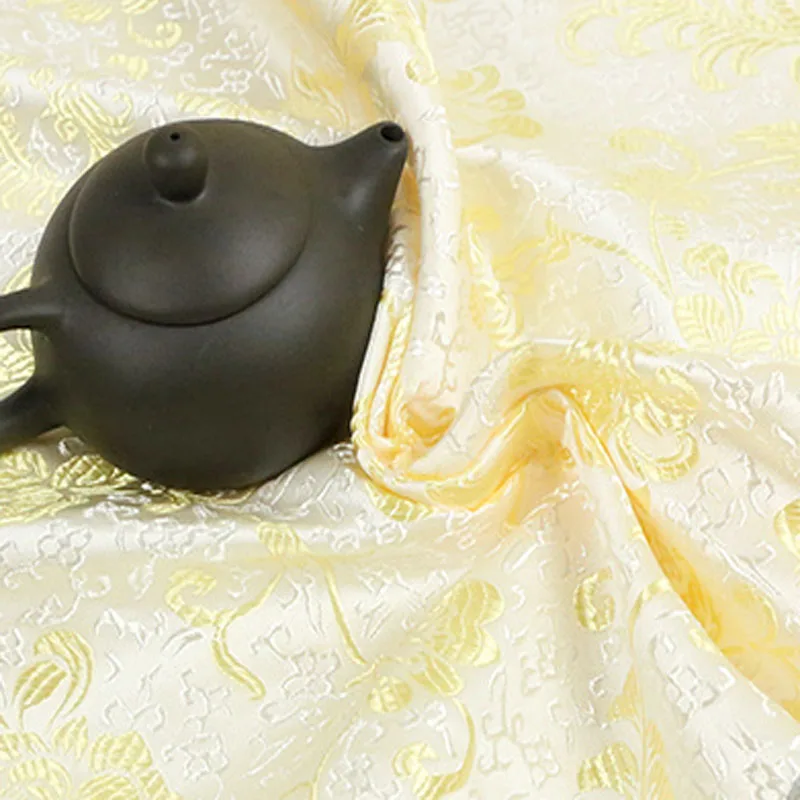 Королевские золотые перышки парчовая ткань жаккард одежда 50x72 см костюм пэчворк