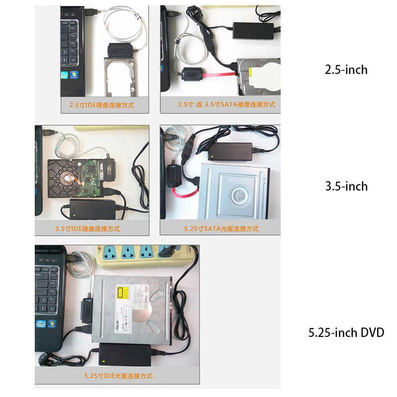 Универсальный S2535 IDE/SATA конверсионный USB Кабель-адаптер для жесткого диска 2 5/3 5