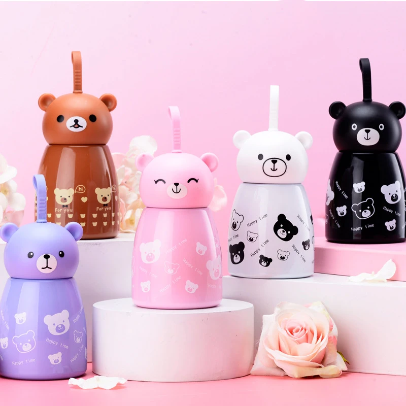 280 мл Детская кружка-термос Милые Носки с рисунком медведя из мультика термос